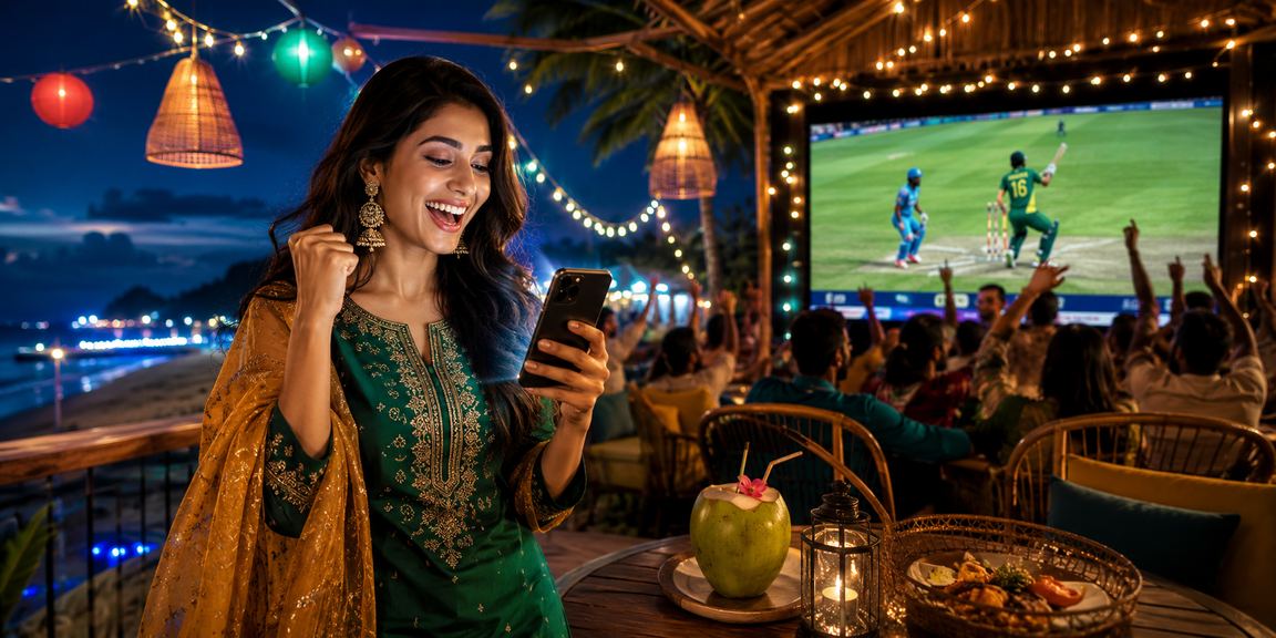 কক্সবাজার সমুদ্র সৈকতে বসে ক্রিকেট বেটিং উপভোগ করছেন দুজন বন্ধু